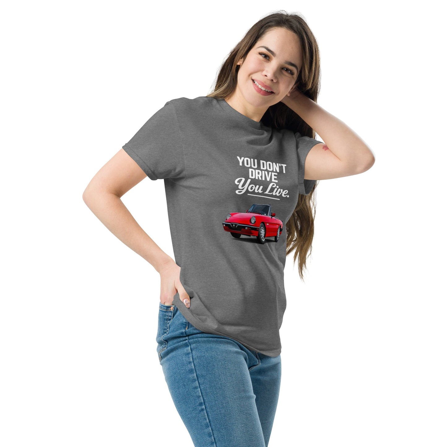 Maglietta Duetto Alfa Romeo T shirt Stile Spider per Appassionati