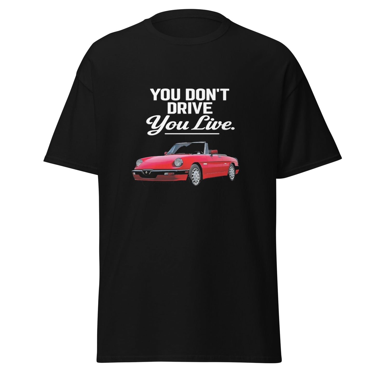 Maglietta Duetto Alfa Romeo T shirt Stile Spider per Appassionati