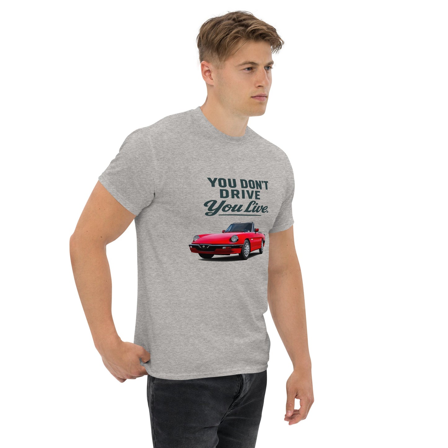 Maglietta Duetto Alfa Romeo T shirt Stile Spider per Appassionati