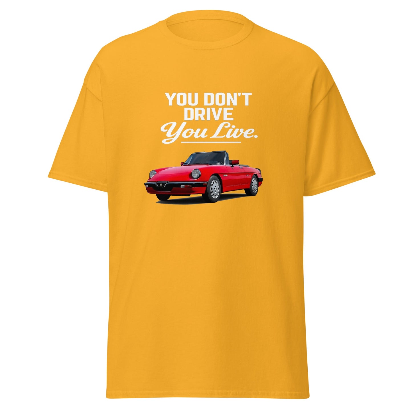 Maglietta Duetto Alfa Romeo T shirt Stile Spider per Appassionati