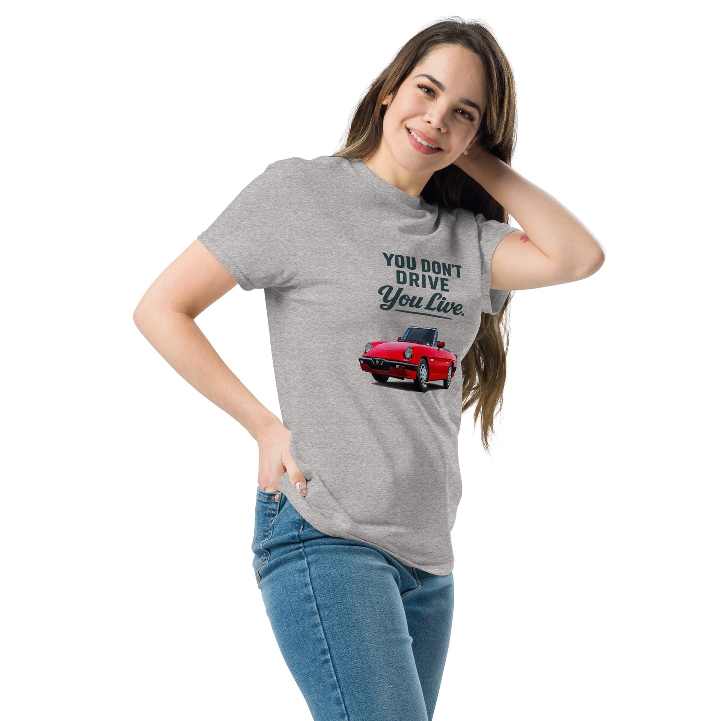 Maglietta Duetto Alfa Romeo T shirt Stile Spider per Appassionati