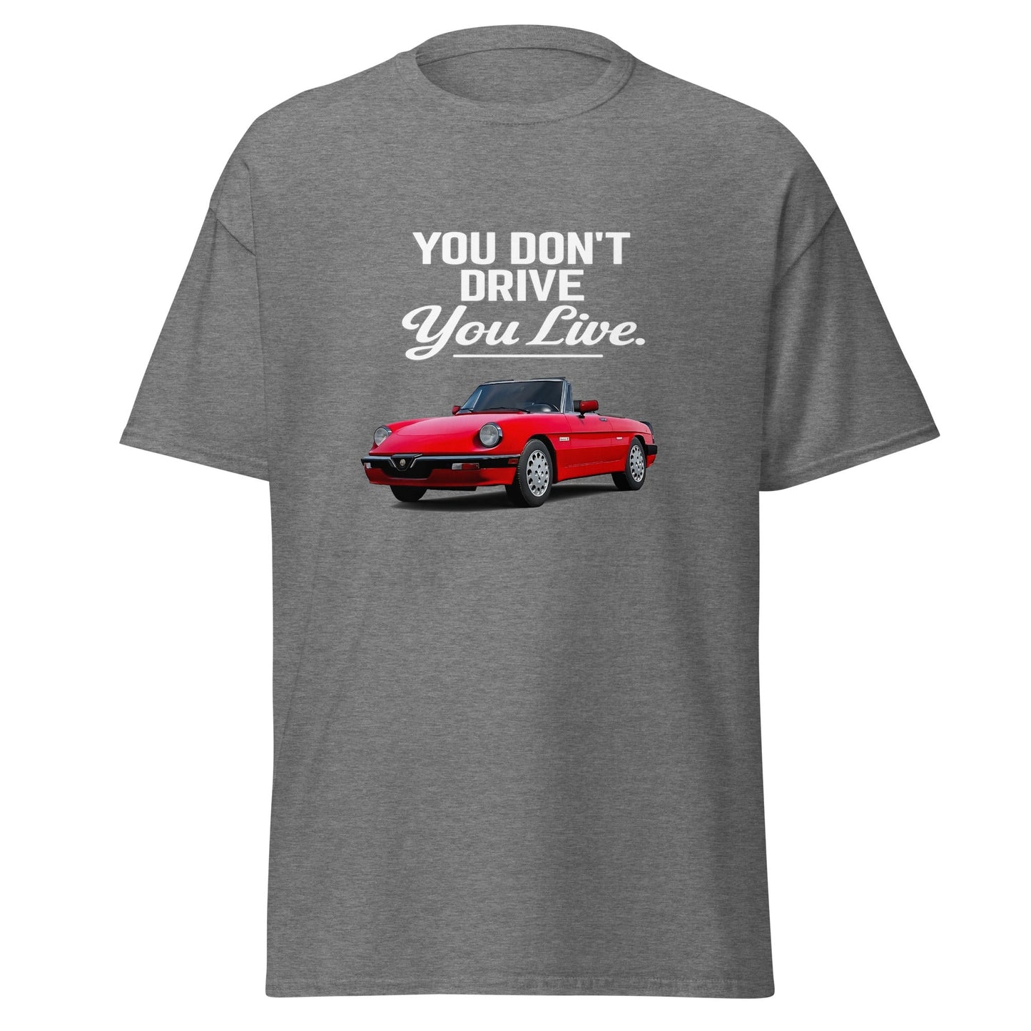 Maglietta Duetto Alfa Romeo T shirt Stile Spider per Appassionati