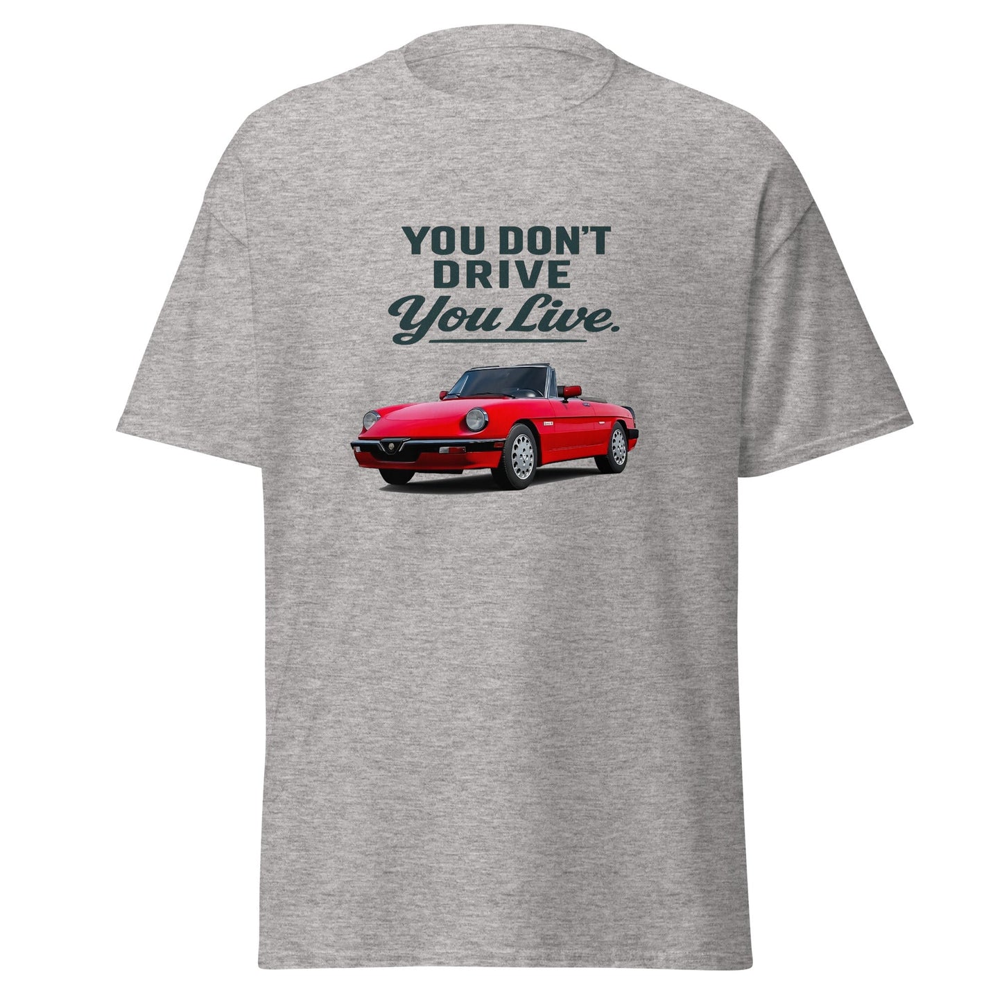 Maglietta Duetto Alfa Romeo T shirt Stile Spider per Appassionati