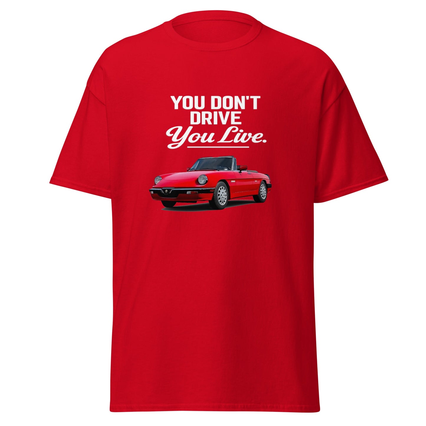Maglietta Duetto Alfa Romeo T shirt Stile Spider per Appassionati
