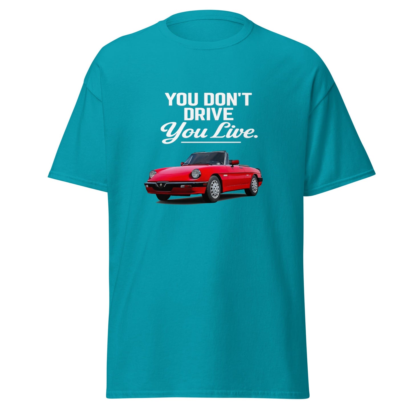 Maglietta Duetto Alfa Romeo T shirt Stile Spider per Appassionati