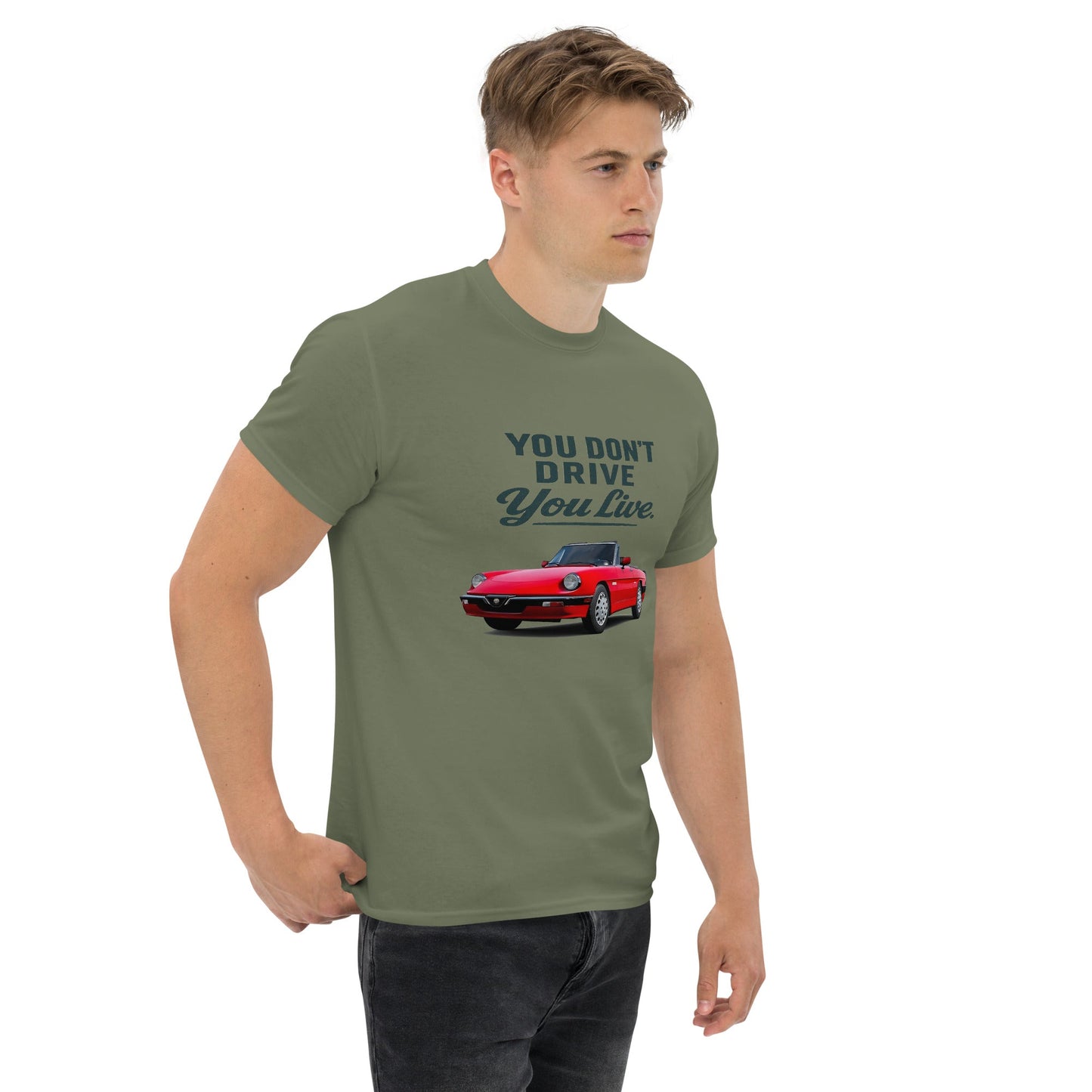 Maglietta Duetto Alfa Romeo T shirt Stile Spider per Appassionati