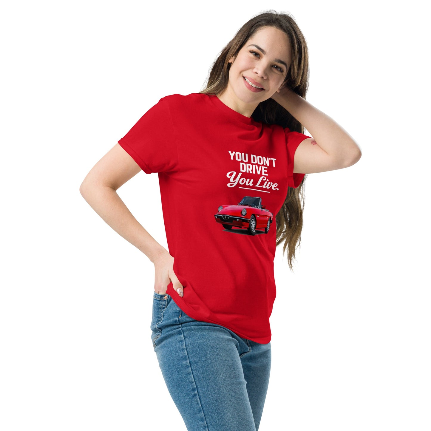 Maglietta Duetto Alfa Romeo T shirt Stile Spider per Appassionati