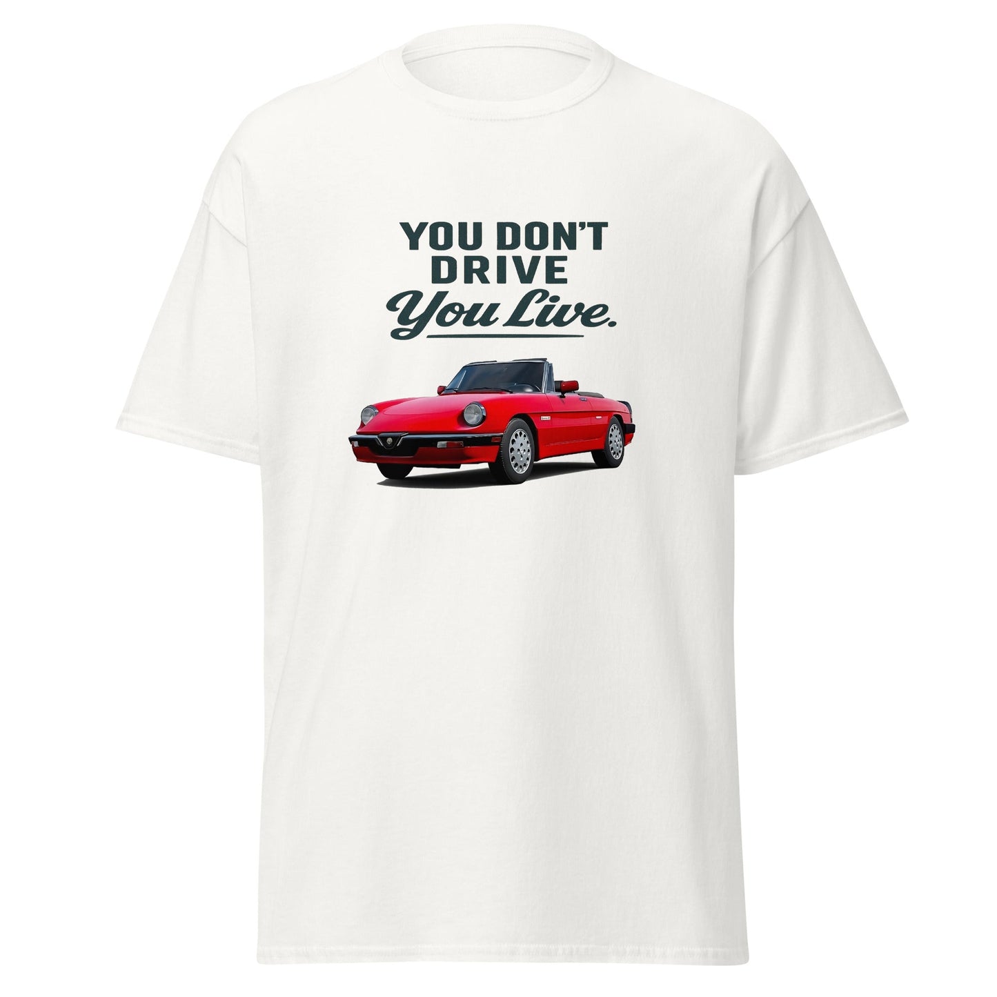 Maglietta Duetto Alfa Romeo T shirt Stile Spider per Appassionati