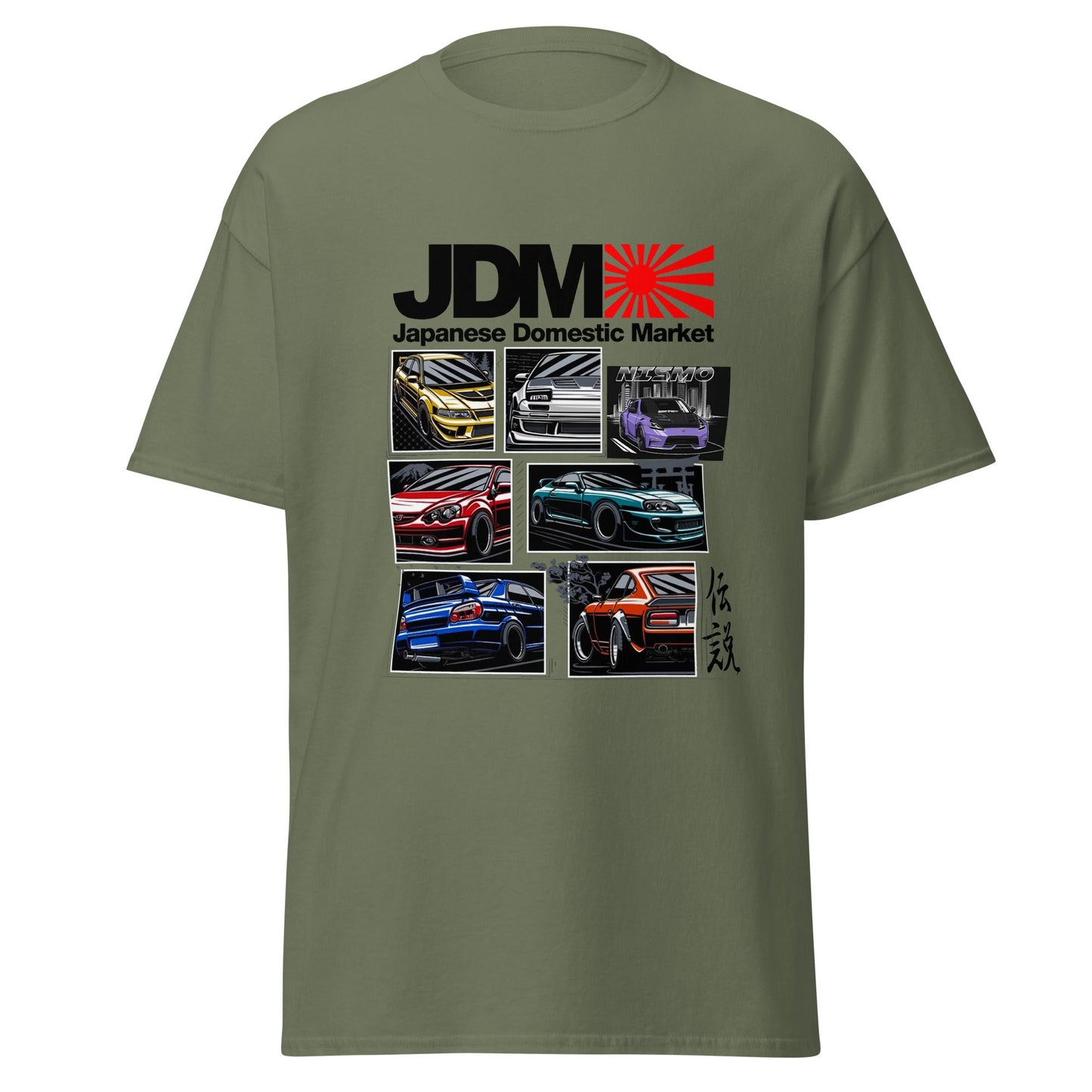 Maglietta JDM - T-shirt dedicata ai fan delle auto giapponesi iconiche