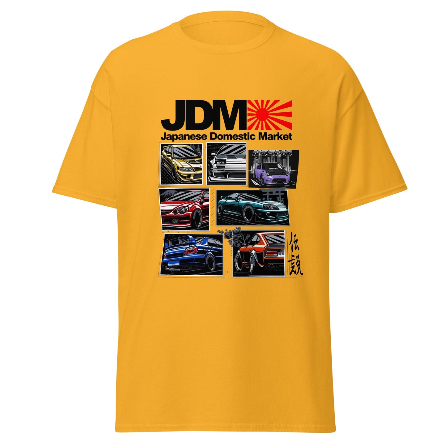 Maglietta JDM - T-shirt dedicata ai fan delle auto giapponesi iconiche
