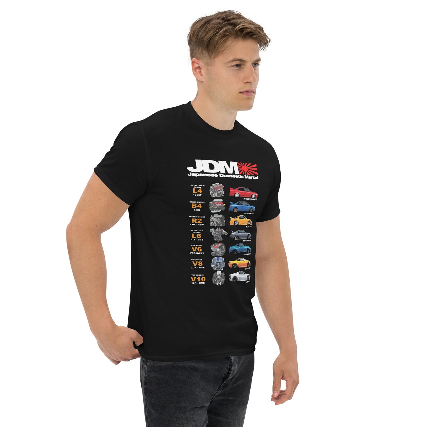 Maglietta JDM: T-shirt per Veri Fan delle Auto Giapponesi