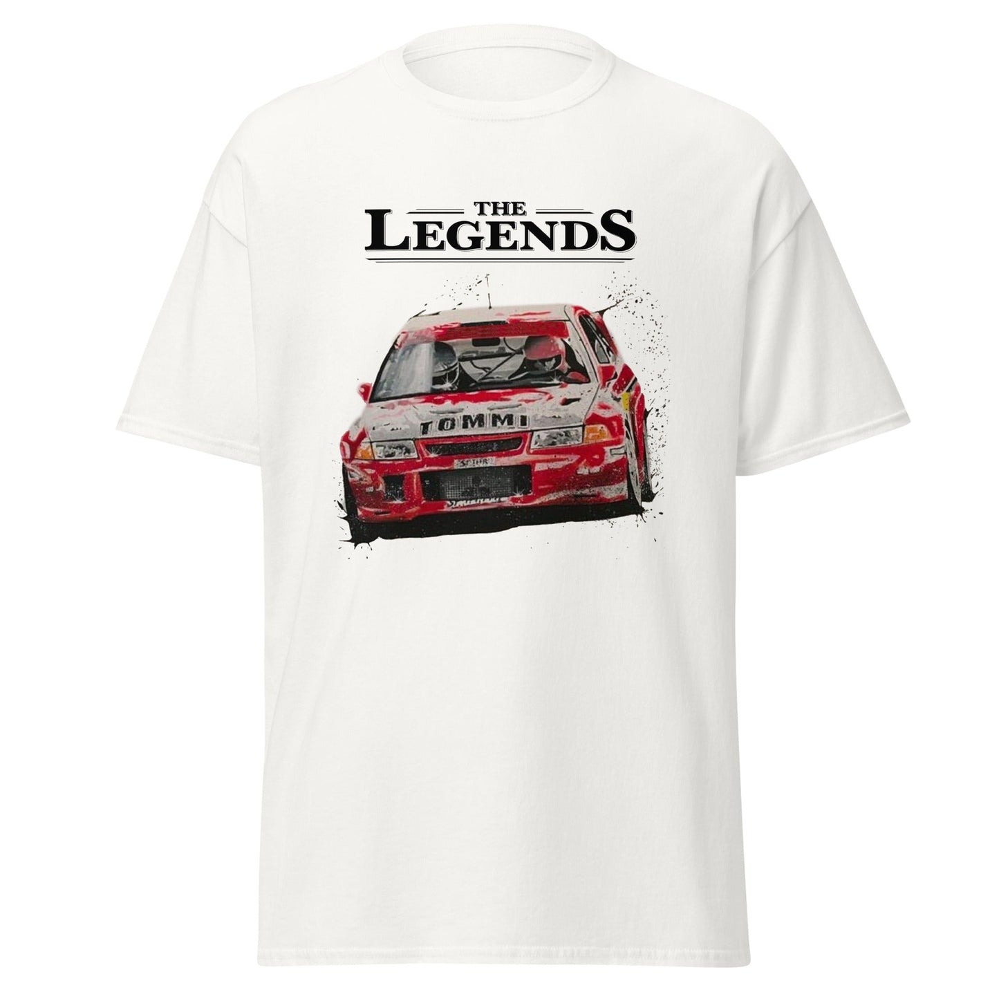 Maglietta Mitsubishi Evo Lancer Rally - T-shirt per Veri Fan delle Corse