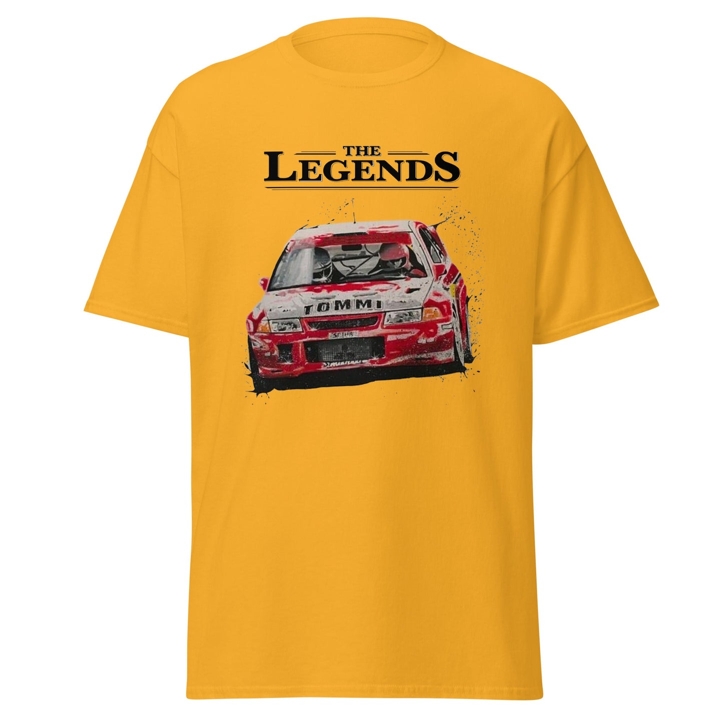 Maglietta Mitsubishi Evo Lancer Rally - T-shirt per Veri Fan delle Corse
