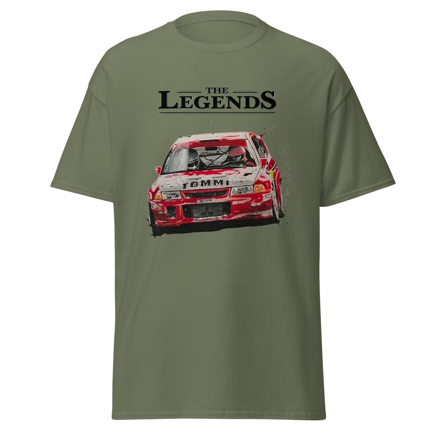 Maglietta Mitsubishi Evo Lancer Rally - T-shirt per Veri Fan delle Corse