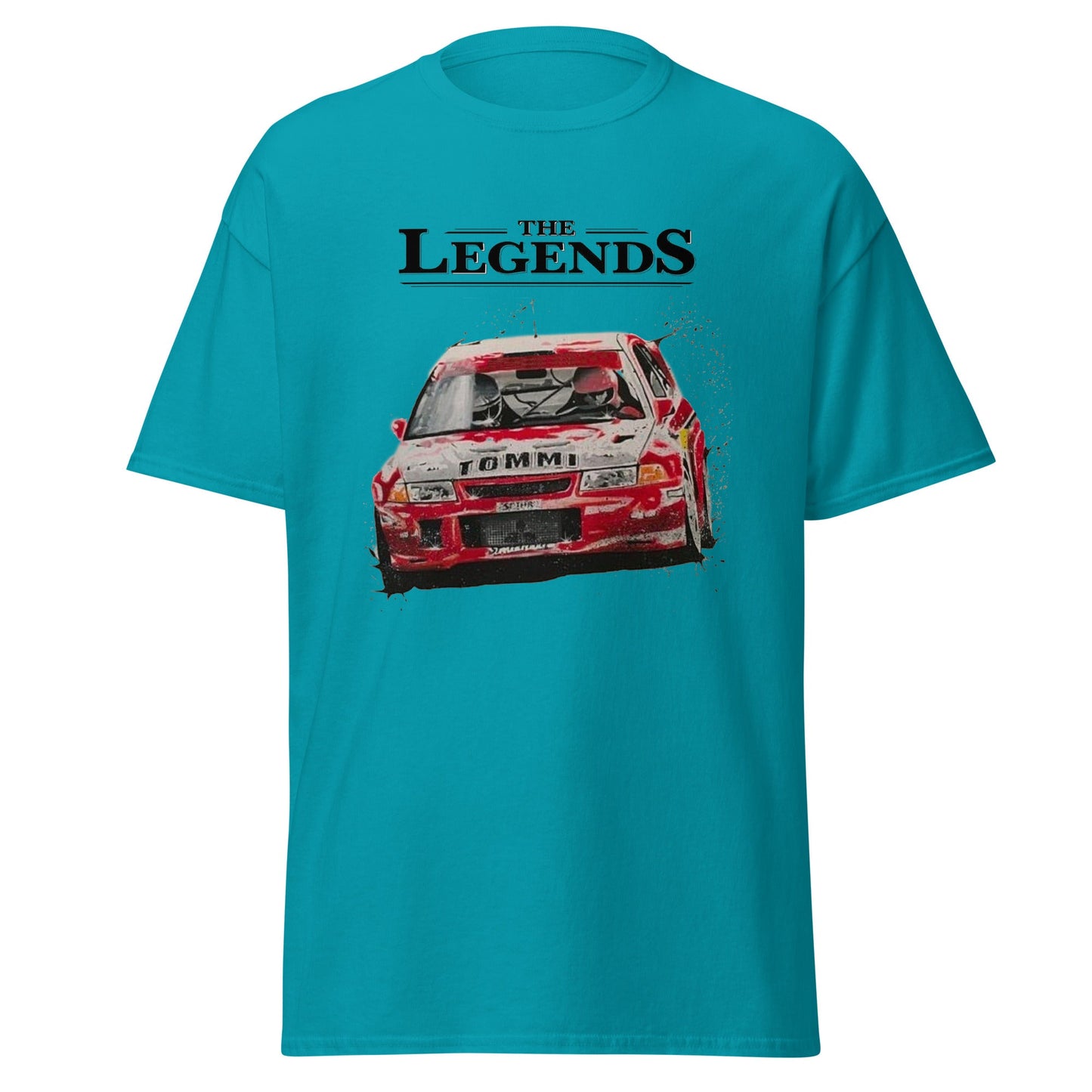 Maglietta Mitsubishi Evo Lancer Rally - T-shirt per Veri Fan delle Corse