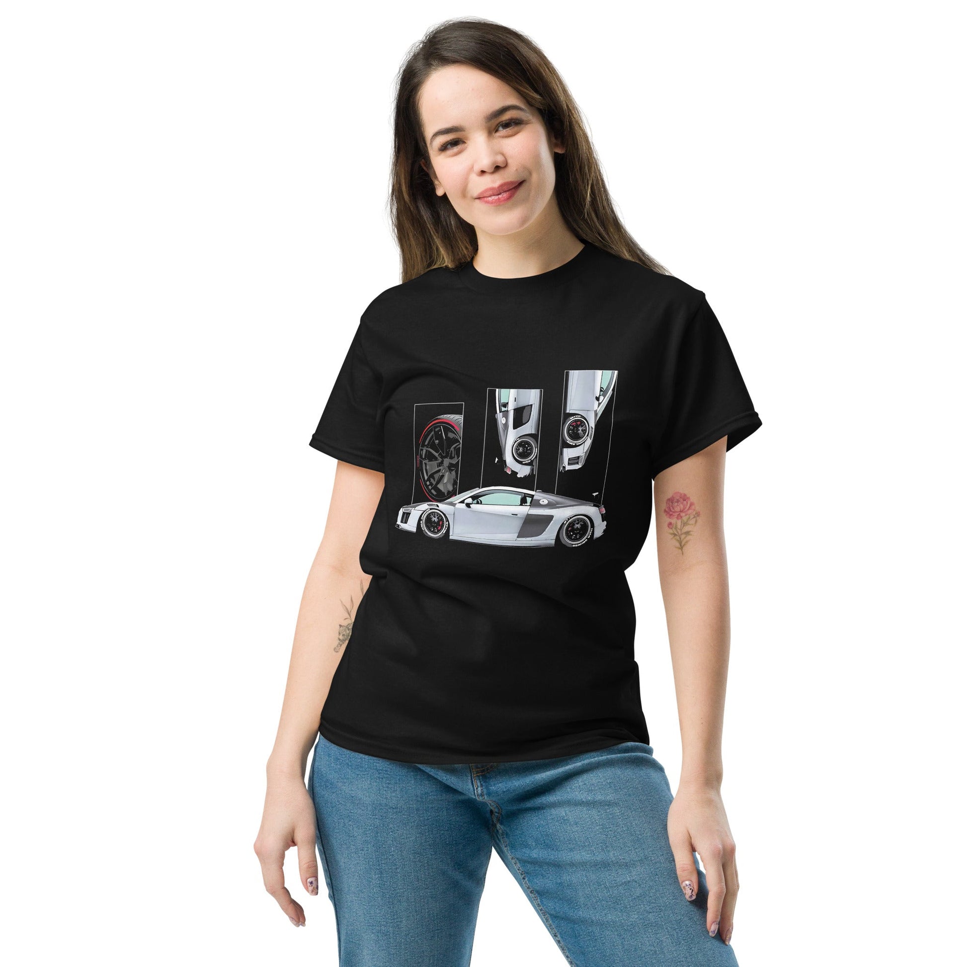 Maglietta R8 per veri fan – T-shirt sportiva dedicata agli amanti delle auto