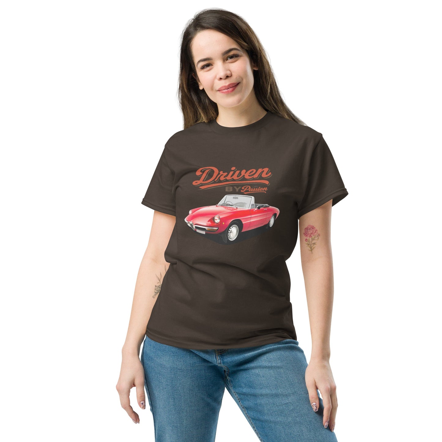 Maglietta Spider Duetto Alfa Romeo T shirt Stile Italiano