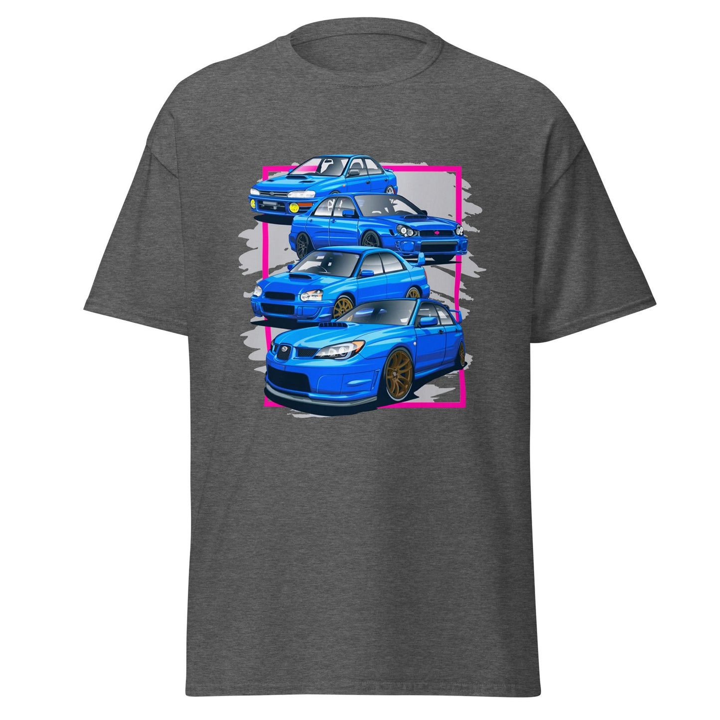 Maglietta Subaru Impreza WRX STI - T-shirt per veri fan dell’evoluzione dei modelli