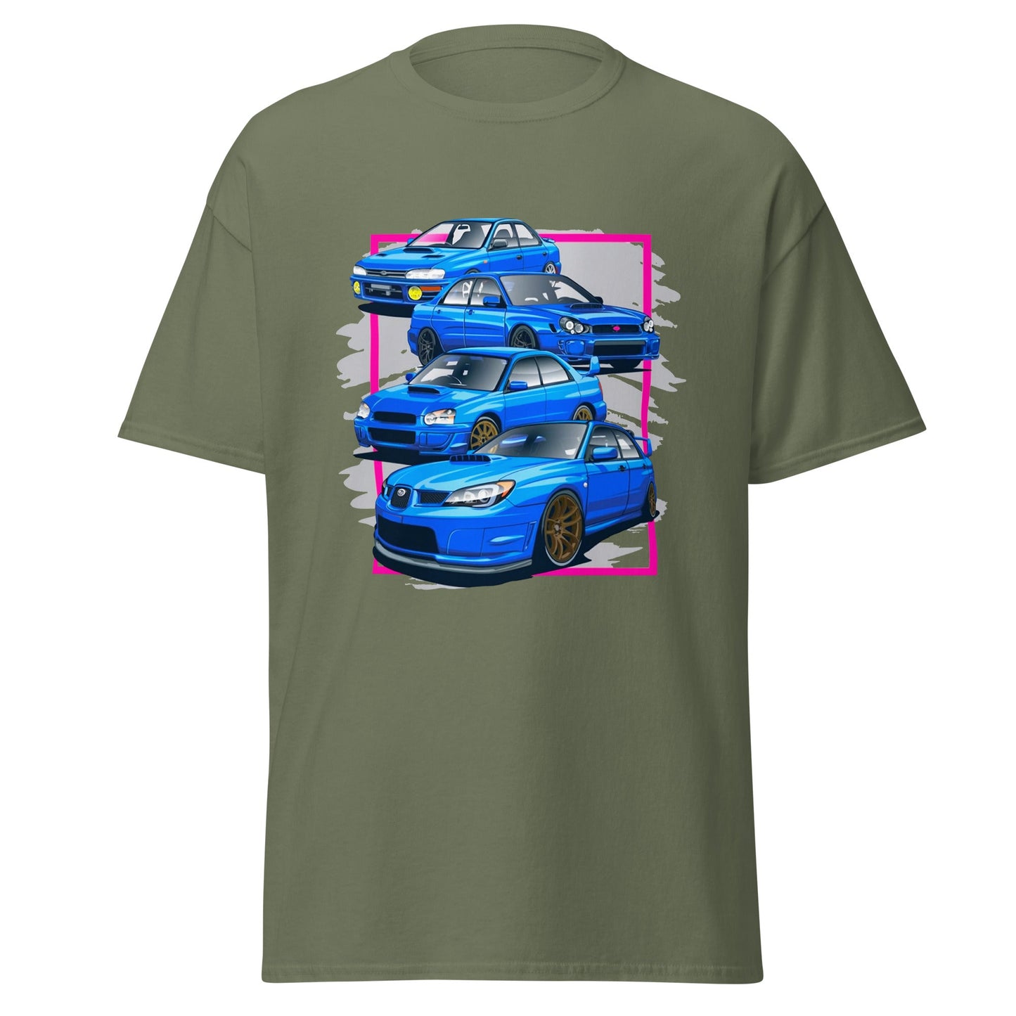 Maglietta Subaru Impreza WRX STI - T-shirt per veri fan dell’evoluzione dei modelli