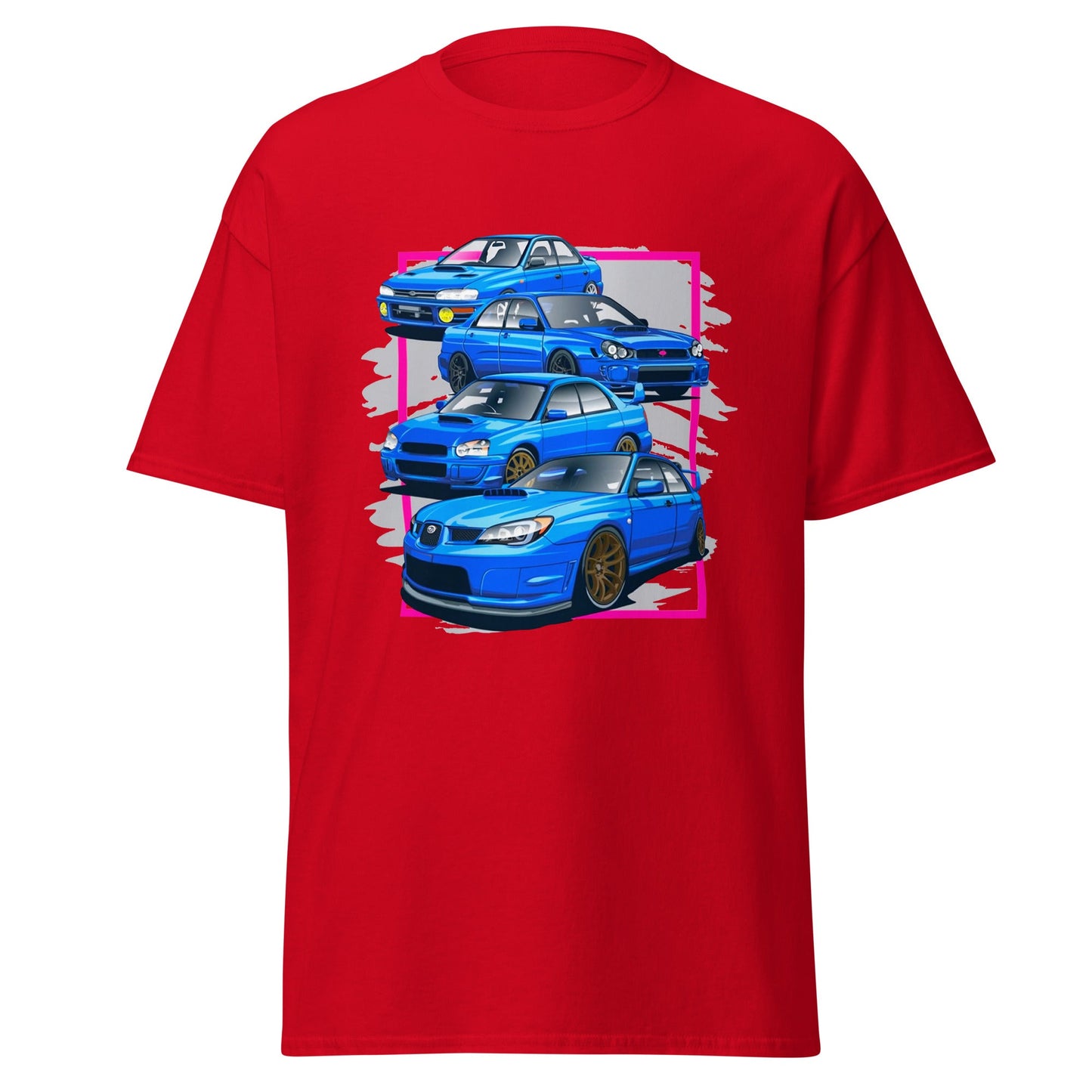 Maglietta Subaru Impreza WRX STI - T-shirt per veri fan dell’evoluzione dei modelli