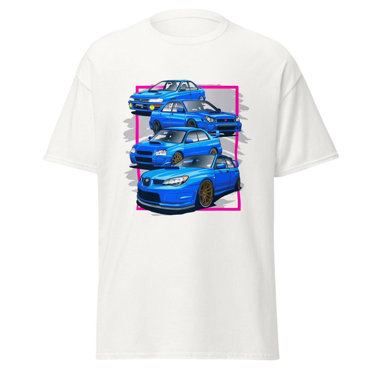 Maglietta Subaru Impreza WRX STI - T-shirt per veri fan dell’evoluzione dei modelli