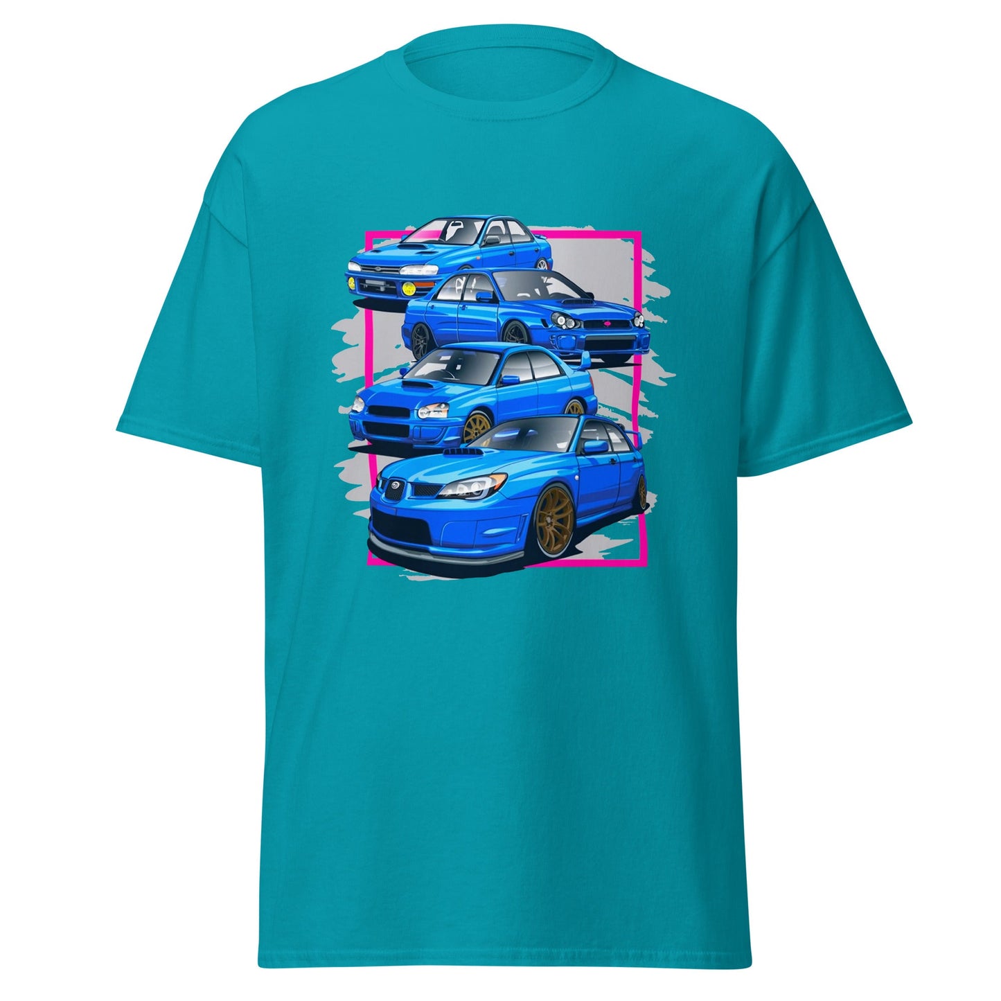 Maglietta Subaru Impreza WRX STI - T-shirt per veri fan dell’evoluzione dei modelli
