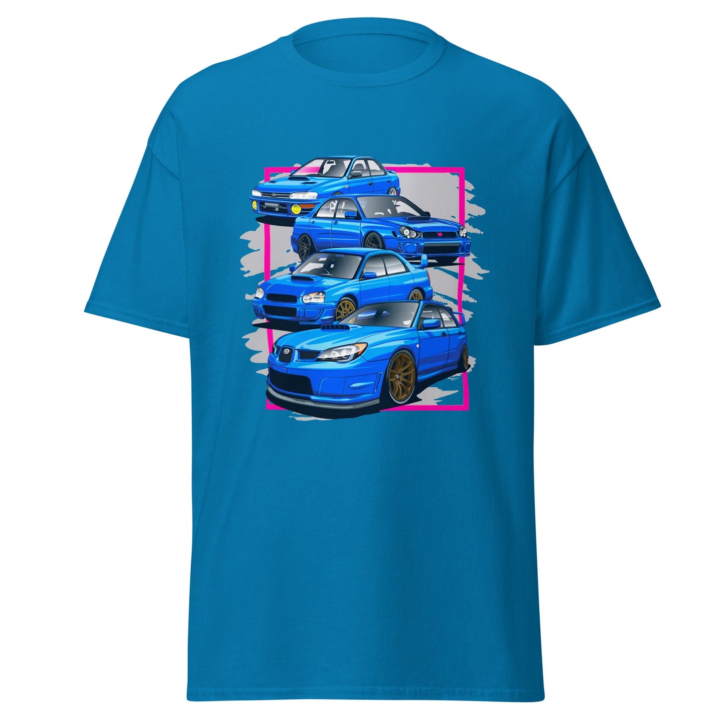 Maglietta Subaru Impreza WRX STI - T-shirt per veri fan dell’evoluzione dei modelli