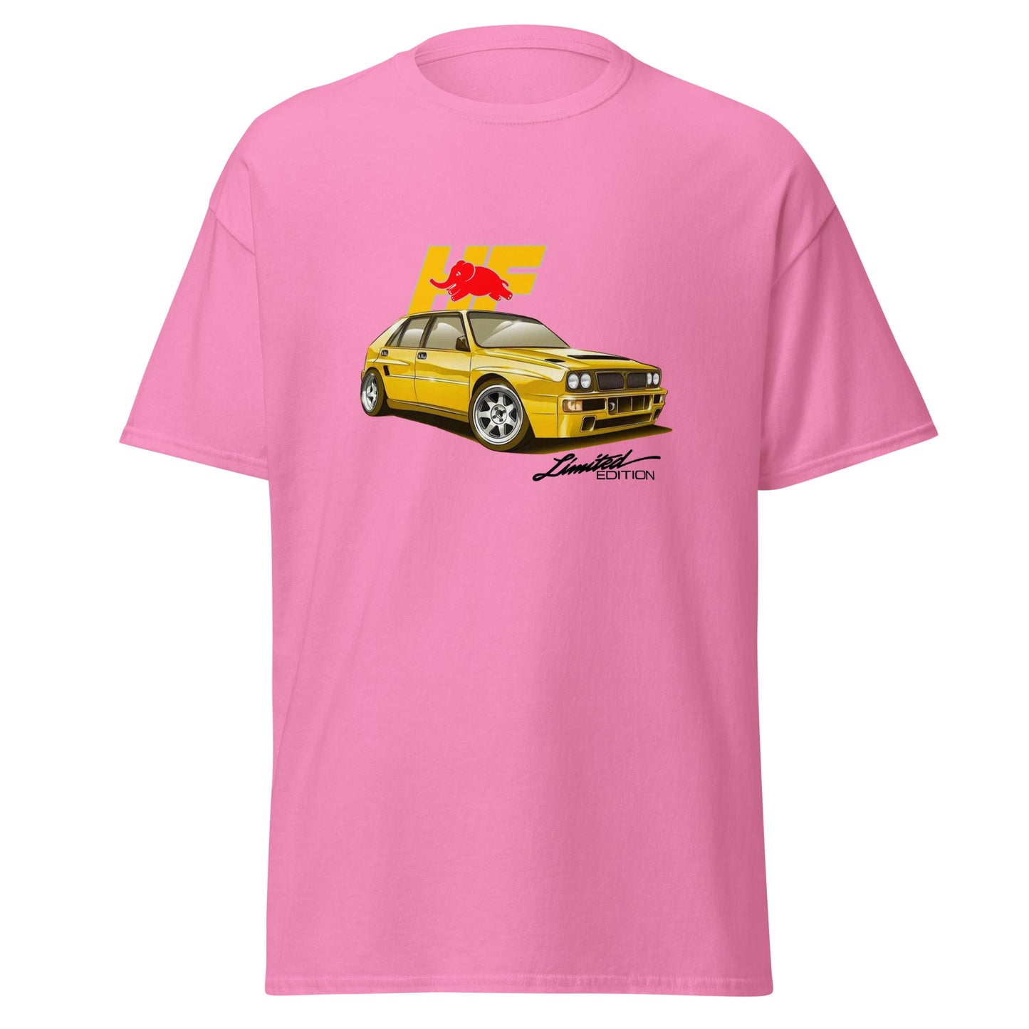 Maglietta T-shirt dedicata ai fan della Lancia Delta HF Integrale Evoluzione – Stile sportivo