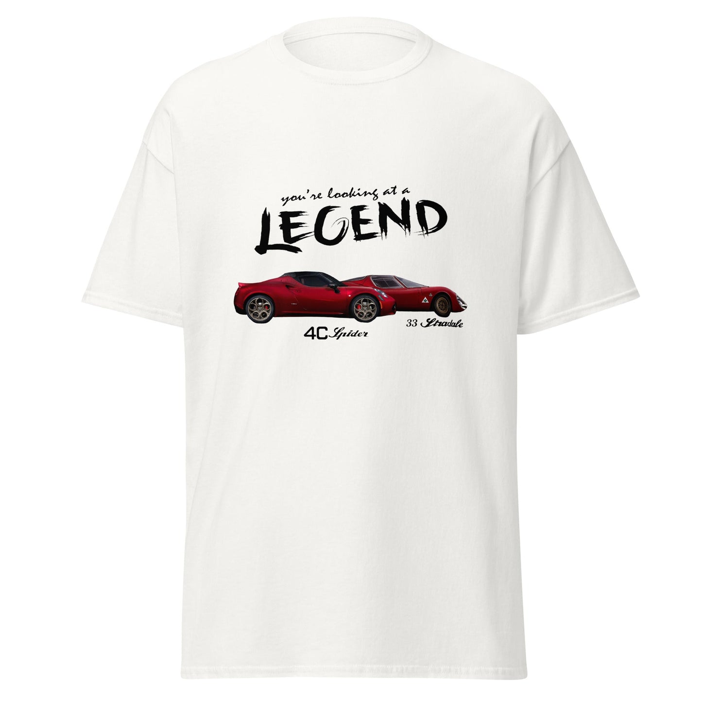 T-shirt Alfa Romeo 4c spider tributo Alfa 33 stradale