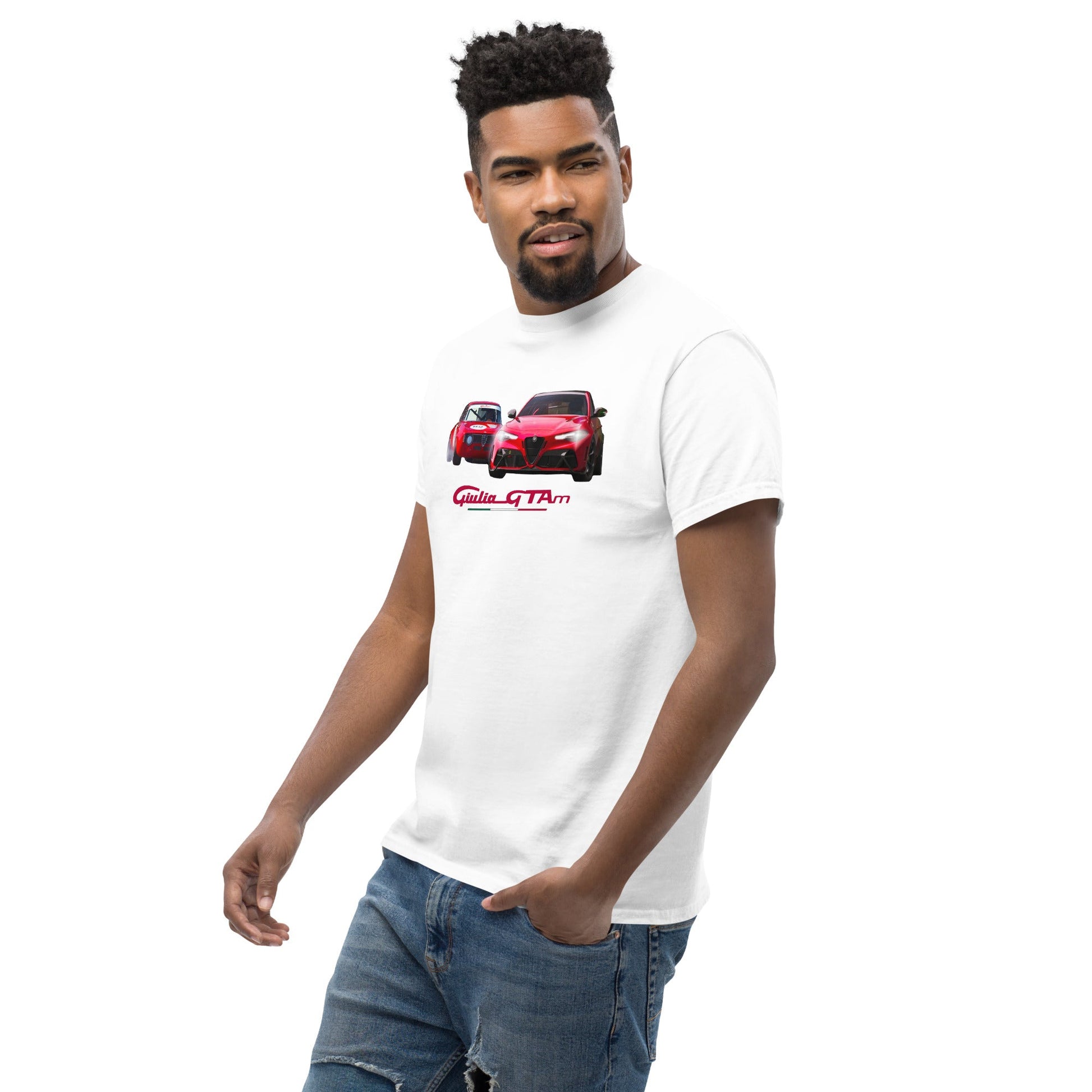 T-shirt Alfa Romeo Giulia Gtam white