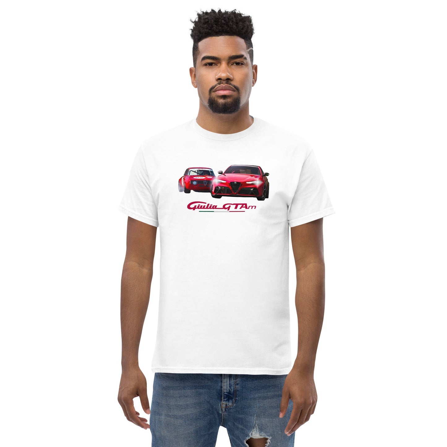 T-shirt Alfa Romeo Giulia Gtam white