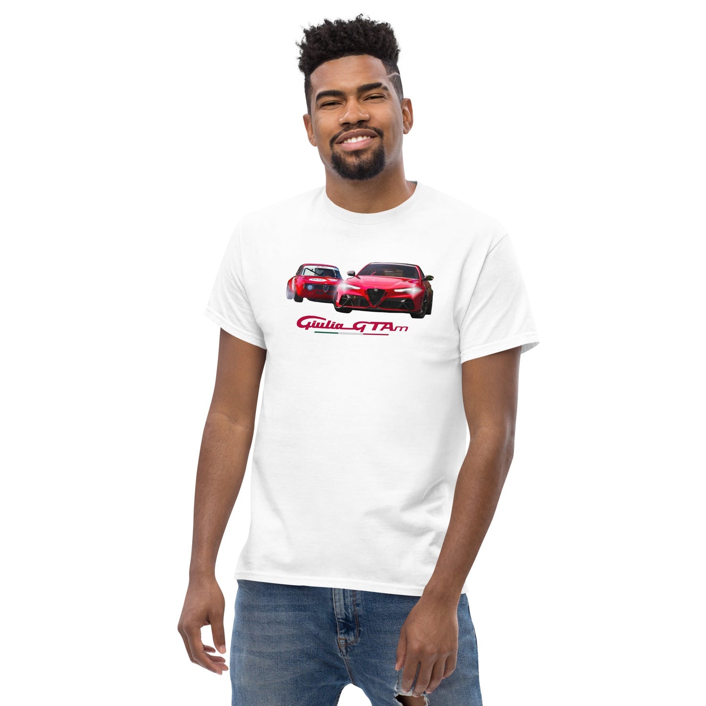 T-shirt Alfa Romeo Giulia Gtam white