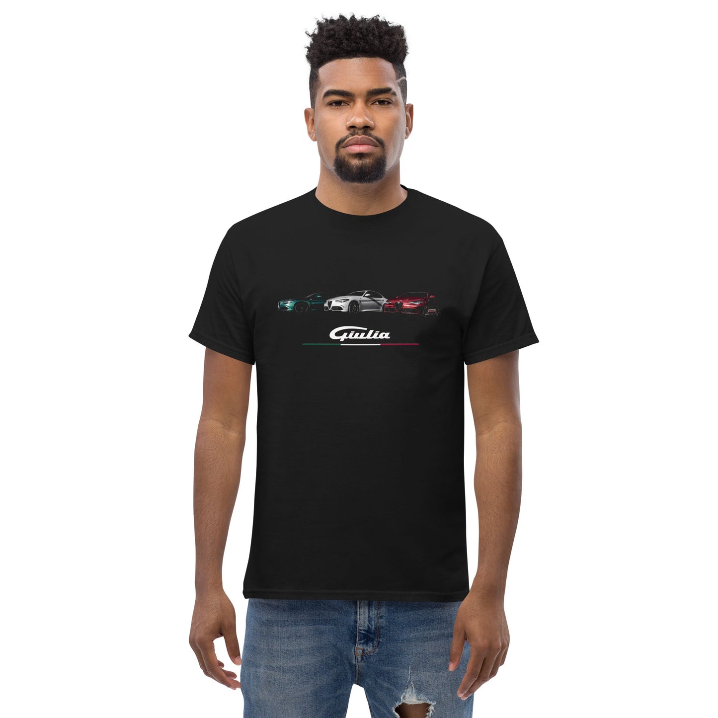 T-shirt Alfa Romeo Giulia tricolore