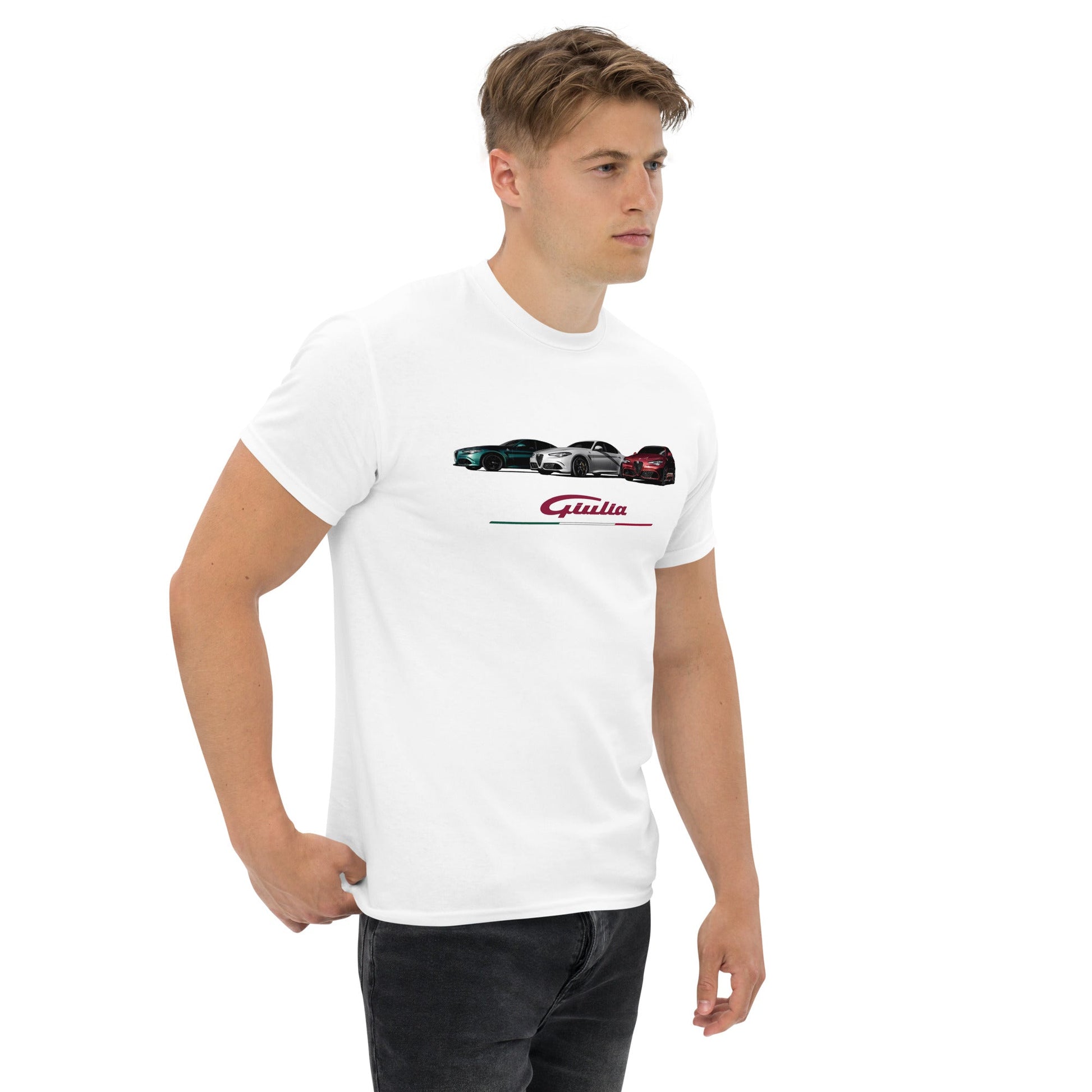 T-shirt Alfa Romeo Giulia tricolore