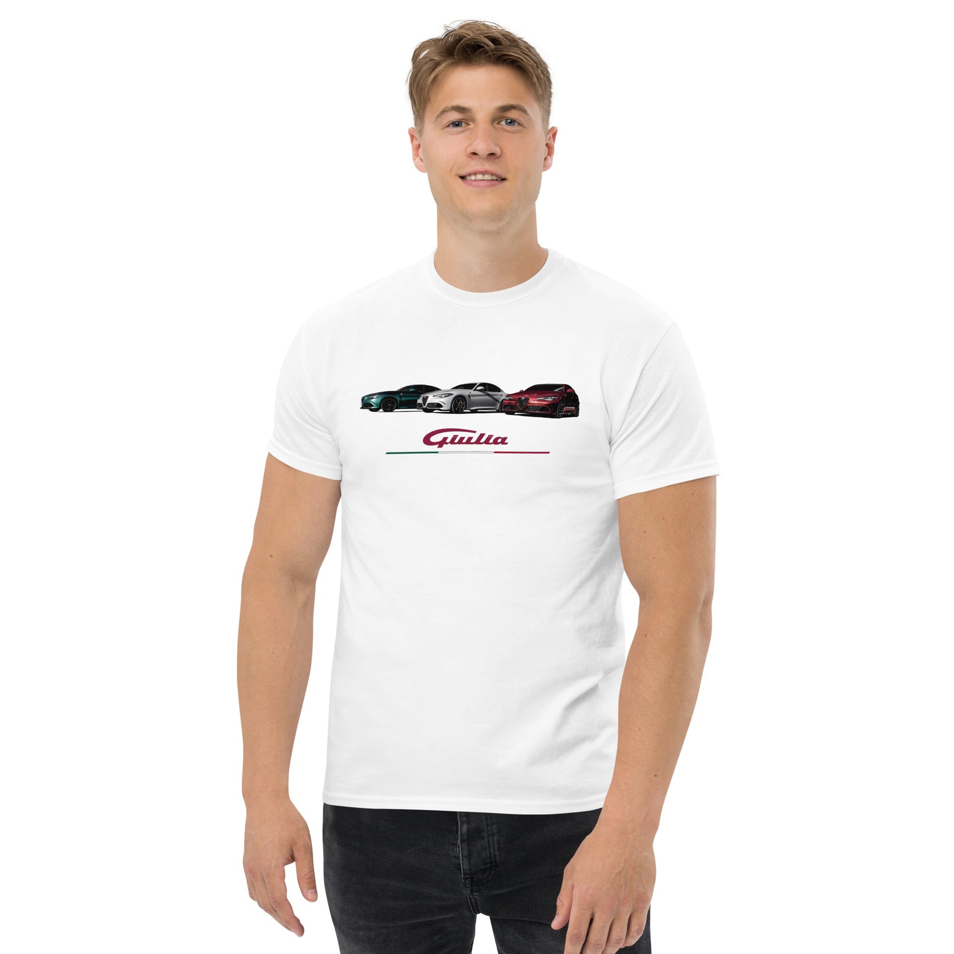 T-shirt Alfa Romeo Giulia tricolore