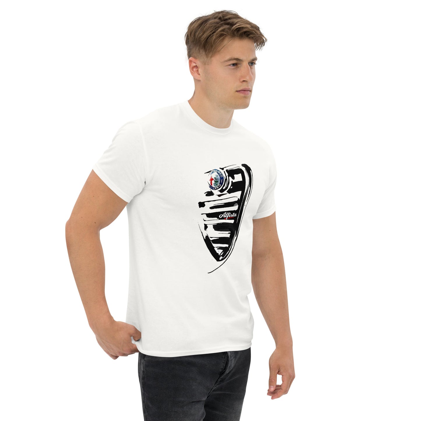 T shirt Alfa Romeo Trilobo Scudo Alfa logo Alfista