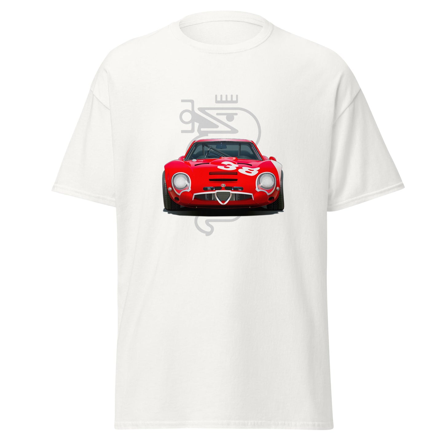 T shirt Alfa Romeo TZ historic car vintage