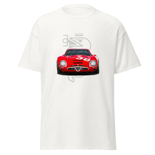 T shirt Alfa Romeo TZ historic car vintage