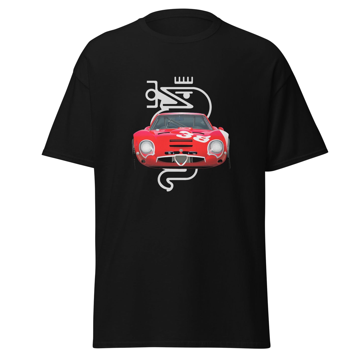 T shirt Alfa Romeo TZ historic car vintage