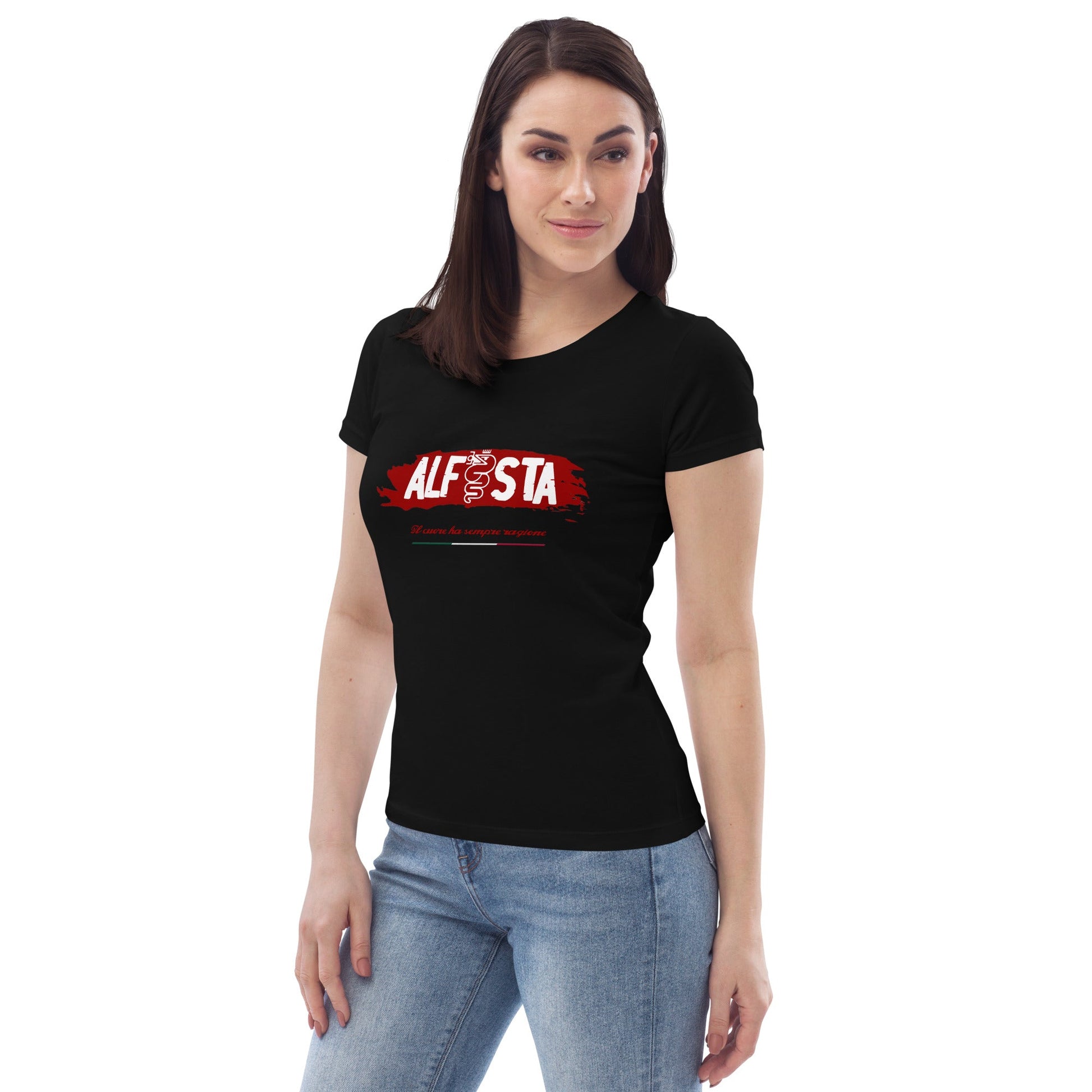 Tshirt ecologica aderente donna Alfista - Alfista Shop