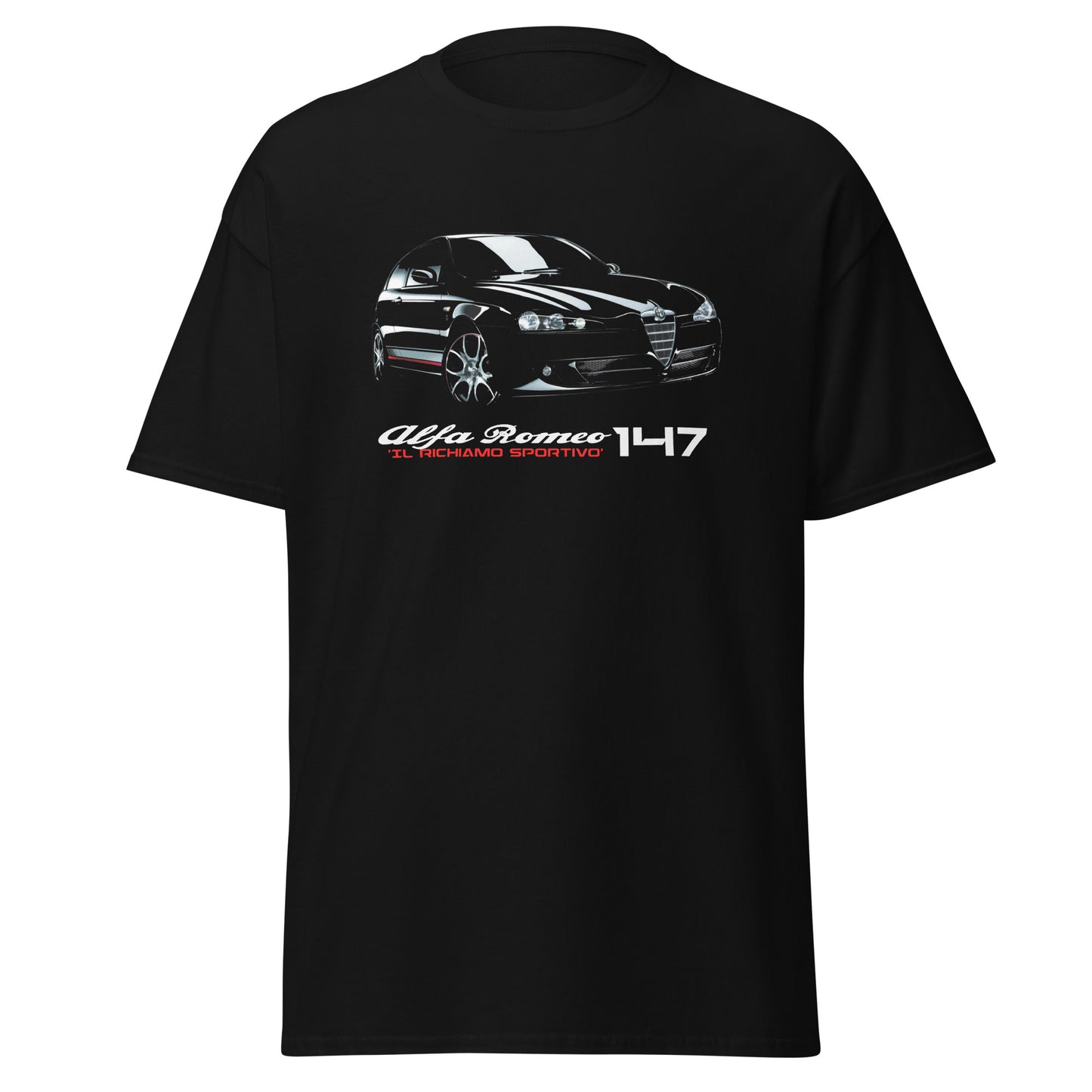 t-shirt alfa romeo 147 blackline