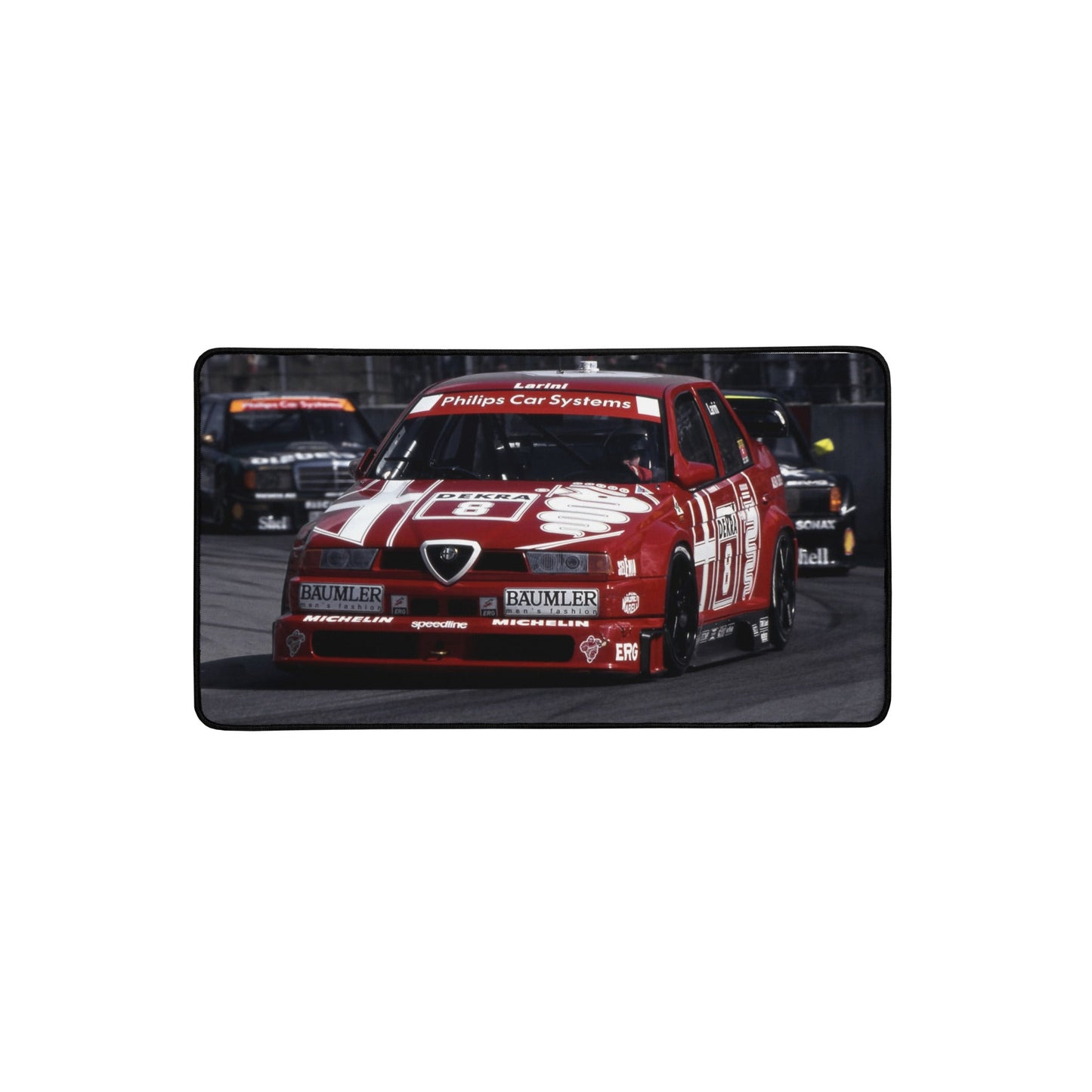 Tappetino da scrivania Alfa Romeo 155 V6 per gaming e lavoro Design elegante per fan del motorsport