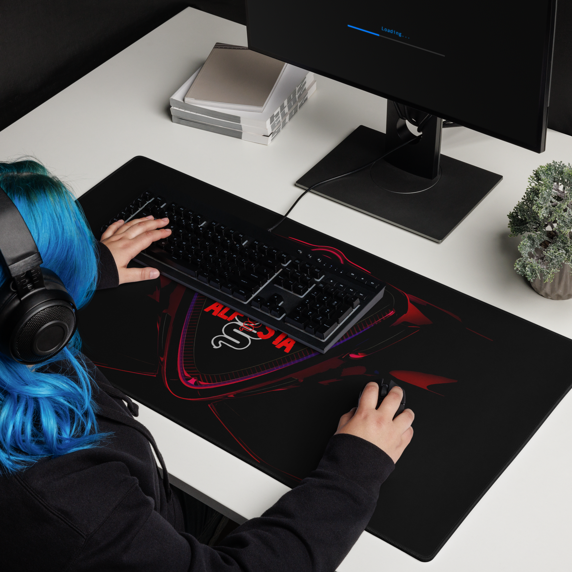 Tappetino Mouse Gaming da Scrivania con Tribolo Alfa Romeo - Per Alfista Appassionato