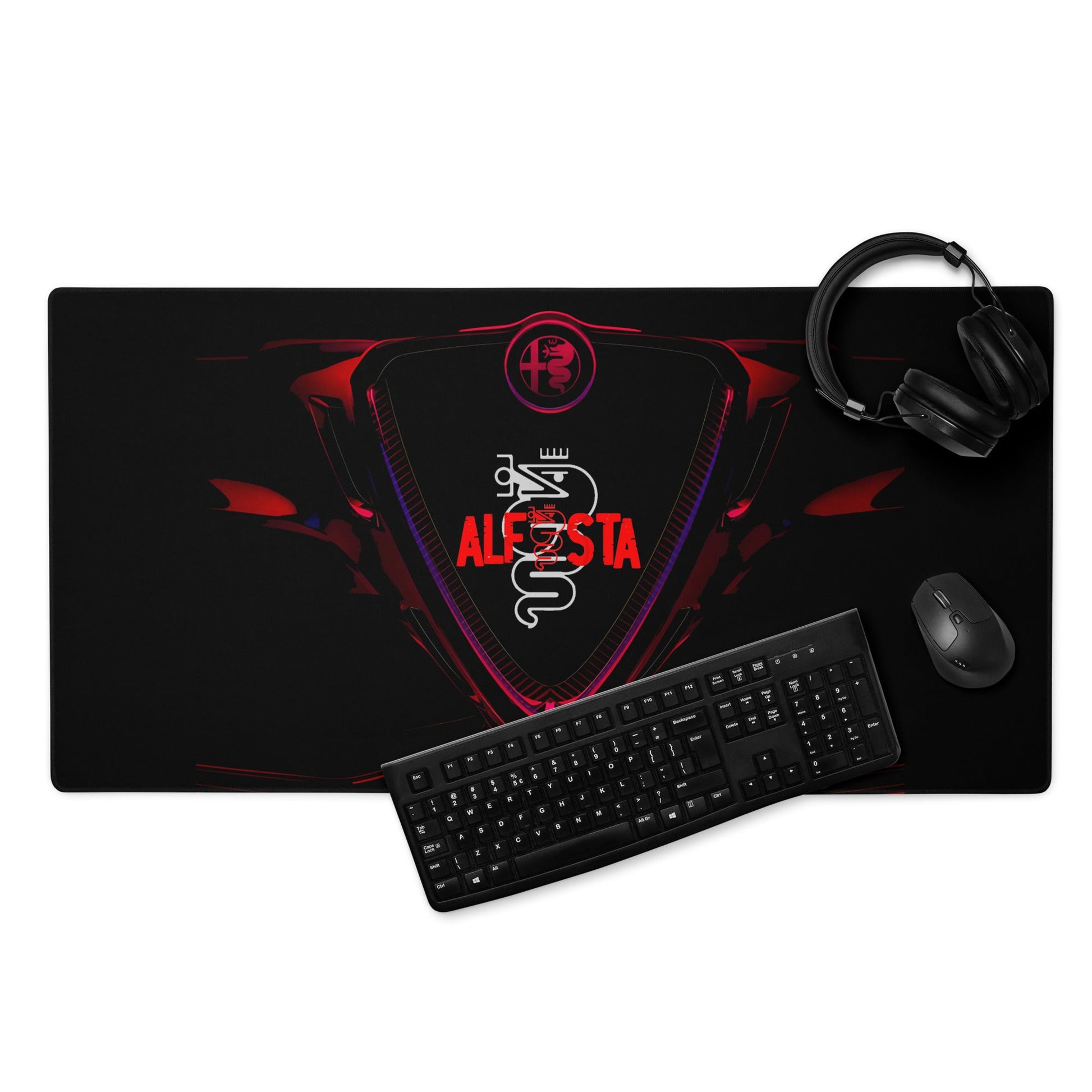 Tappetino Mouse Gaming da Scrivania con Tribolo Alfa Romeo - Per Alfista Appassionato