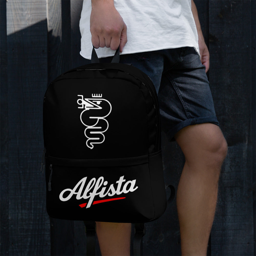Zaino per Tempo Libero Scuola e Viaggio con Stampa Alfista - Per Appassionati Alfa Romeo