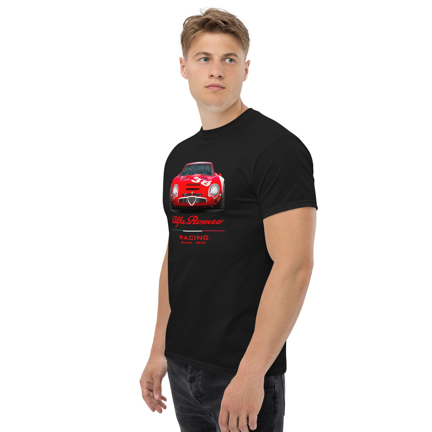 Tshirt Alfa Romeo TZ historic car vintage - Alfista Shop