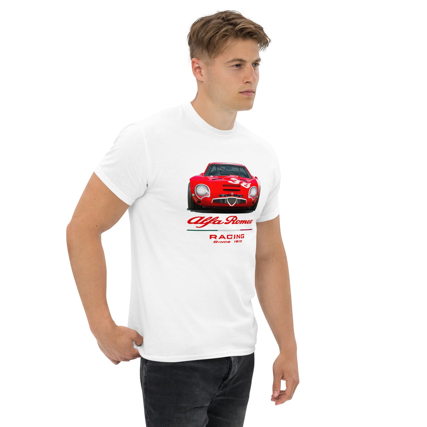 Tshirt Alfa Romeo TZ historic car vintage - Alfista Shop