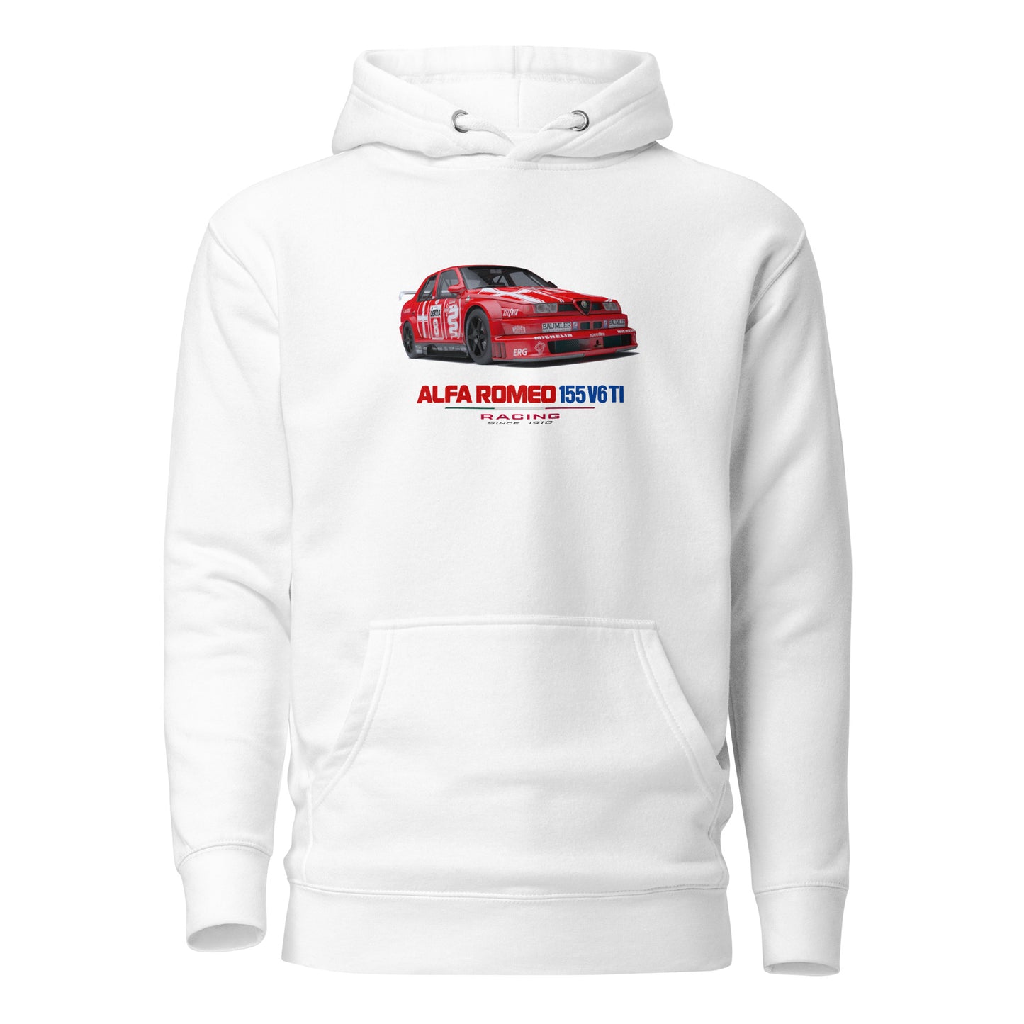 Felpa con cappuccio Alfa Romeo 155 v6 dtm - Alfista Shop