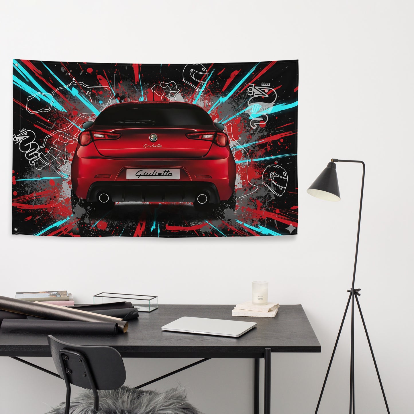 Bandiera Alfa Romeo Giulietta | Stampa Allover Personalizzata
