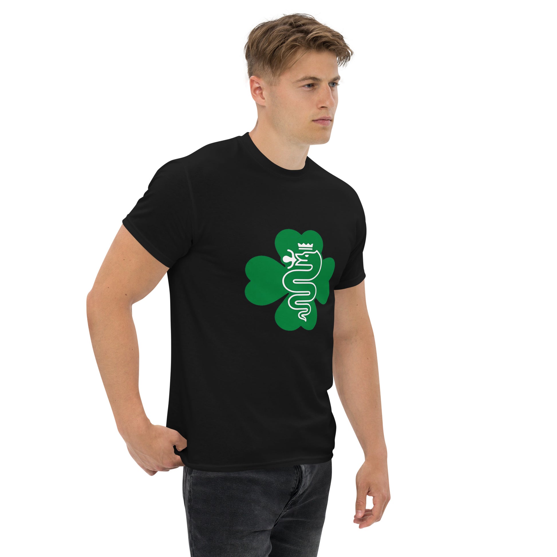 T-Shirt Quadrifoglio e Biscione per Veri Alfisti black